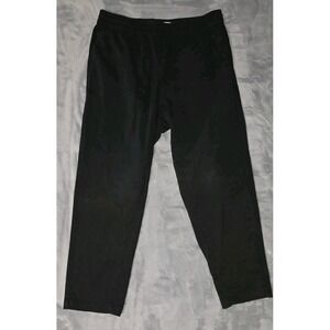 Elwood Mens Black Twill Jogger Pants Elastic Waist Casual Tapered Trousers
